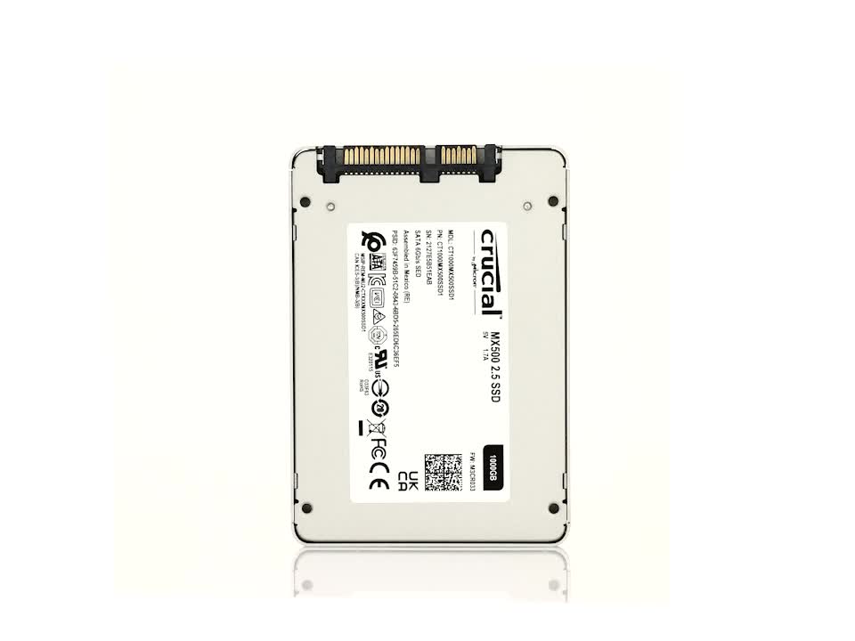 Crucial 1TB Internal SSD 2.5 Inch 7mm SATA 3 - CT1000MX500SSD1